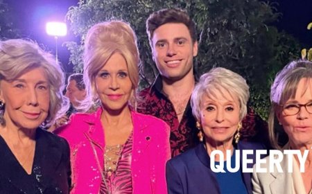 Gus Kenworthy parties with Jane Fonda, Lily Tomlin, Sally Field and Rita Moreno
