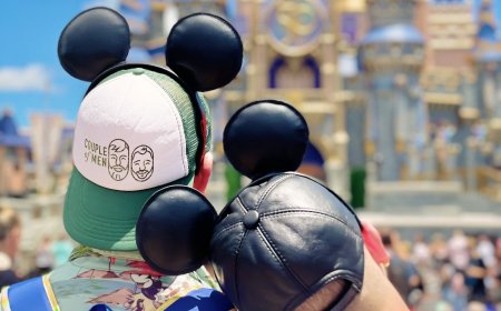 Magic Kingdom Park: a gay couple exploring Walt Disney World