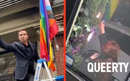 After disturbing arson attempt, this Pride flag is flying higher and gayer than ever