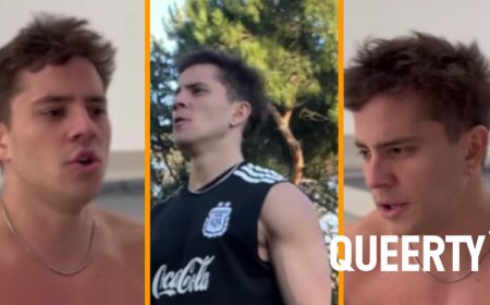 ‘Elite’ hunk André Lamoglia flaunts muscles during shirtless cold plunge and now we’re overheating