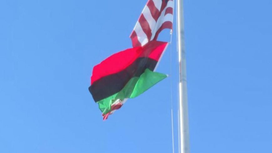In First, Black History Flag Flies Over A Federal Building