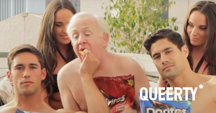 That time Leslie Jordan got naked between two hot guys then stuffed his face with Doritos in a Super Bowl commercial