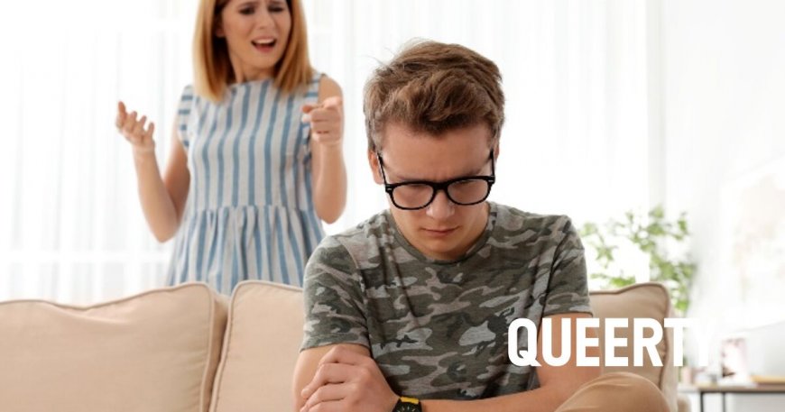 Mom laughs at teen son for not coming out yet and then wonders why he’s upset