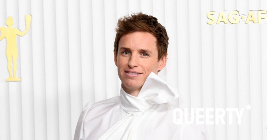 Eddie Redmayne has been on a fashion warpath & his bold SAG Awards blouse has polarized the internet