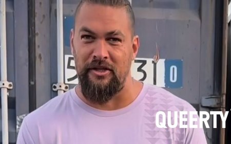 Jason Momoa struts around in a loin cloth to promote new line of eco-friendly T-shirts