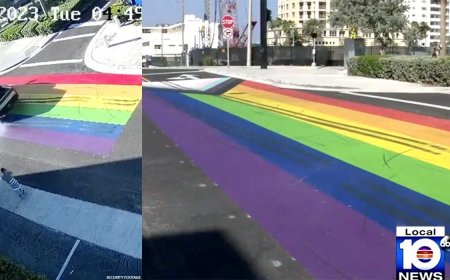 VIDEO: Progress Pride Street Mural Vandalized in Florida