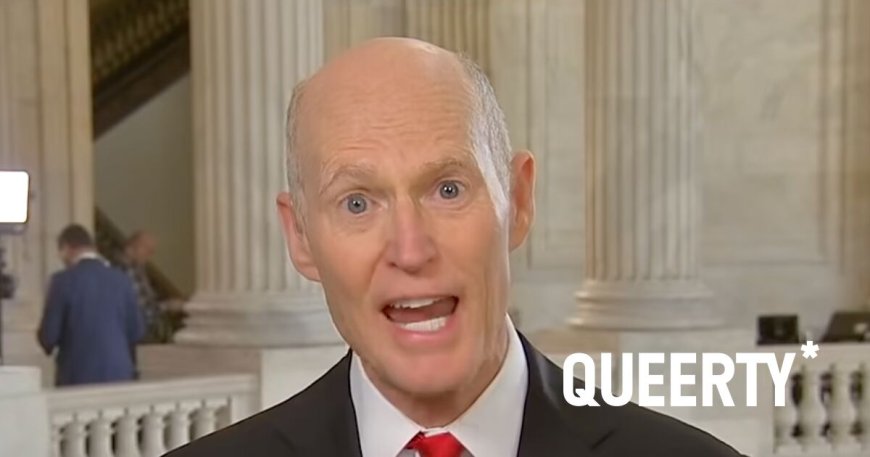 Rick Scott just talked about “transgender training” in the military and we’re all a little dumber now