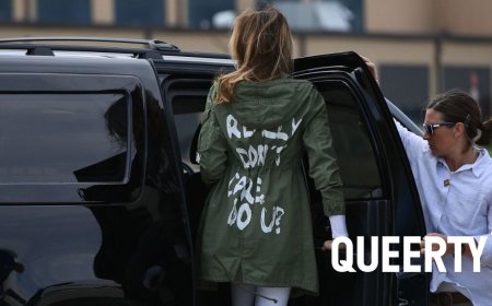 It sure looks like Melania just gave a major F.U. to her husband ahead of today’s arraignment