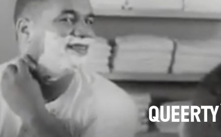 This 1950s Gillette razor commercial is all about shaving cream, baseball players, & smooth young men