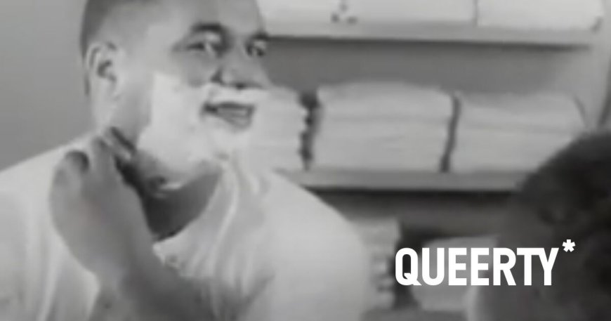 This 1950s Gillette razor commercial is all about shaving cream, baseball players, & smooth young men