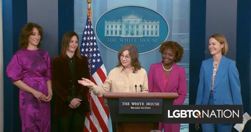 “The L Word” cast & creator join White House press briefing to celebrate Lesbian Visibility Week