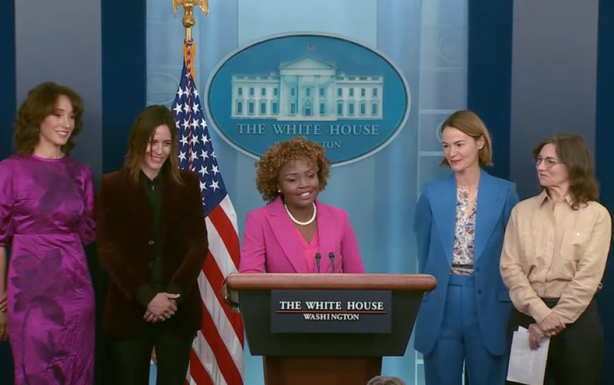 The cast of The L Word visit White House in honour of Lesbian Visibility Week