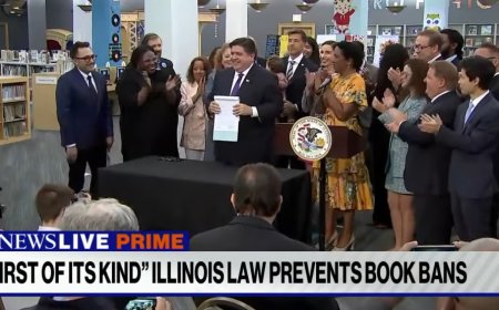 Illinois Gov Signs Bill Outlawing Book Bans By Libraries