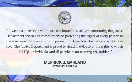 Garland Issues Statement “In Honor Of Pride Month”