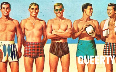 PHOTOS: 25 vintage ads for mens swimwear prove that skin has always been in style