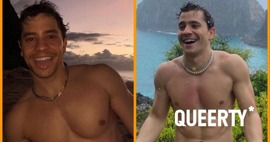 ‘Elite’ stud André Lamoglia can’t keep his shirt on while vacationing with his pals & it’s glorious