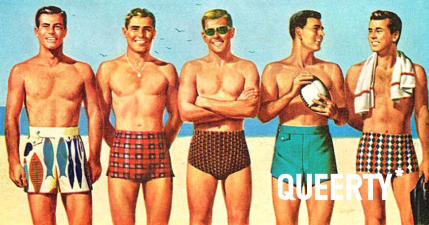 PHOTOS: 25 vintage ads for mens swimwear prove that skin has always been in style