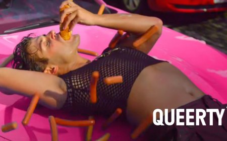 WATCH: Garrett Clayton gets down with the ‘Barbie Boys’ in wiener-filled music video