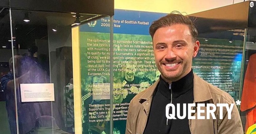 Soccer star Zander Murray has been living his best gay life & was just honored in the Scottish Football Museum