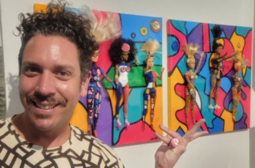 You Can Be Anything: Dancer Dylan Smith’s Barbie Art Makes Hamptons Fine Art Fair Debut