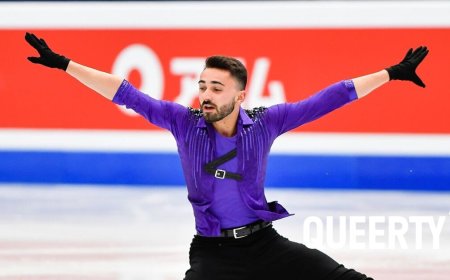 Gay Olympic skater Kévin Aymoz celebrates turning 26 with mind-bending performances on the ice