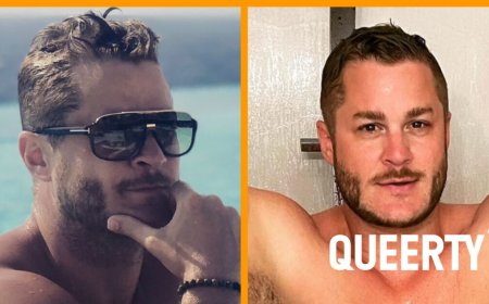 Austin Armacost parties like a Greek god in Mykonos