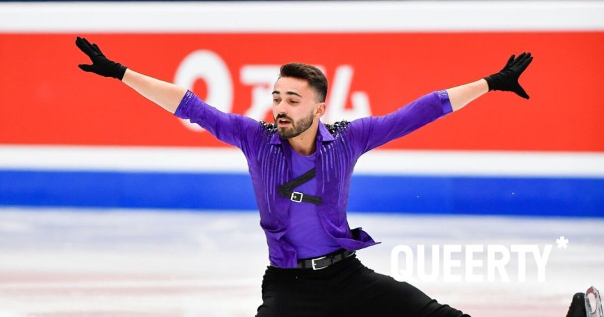 Gay Olympic skater Kévin Aymoz celebrates turning 26 with mind-bending performances on the ice