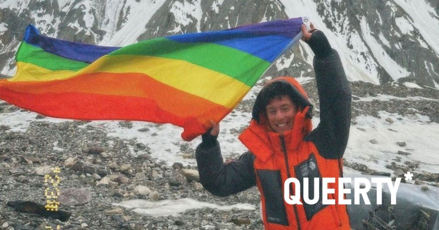 This queer athlete celebrated turning 20 by flying a Pride flag on the 2nd-highest mountain on Earth