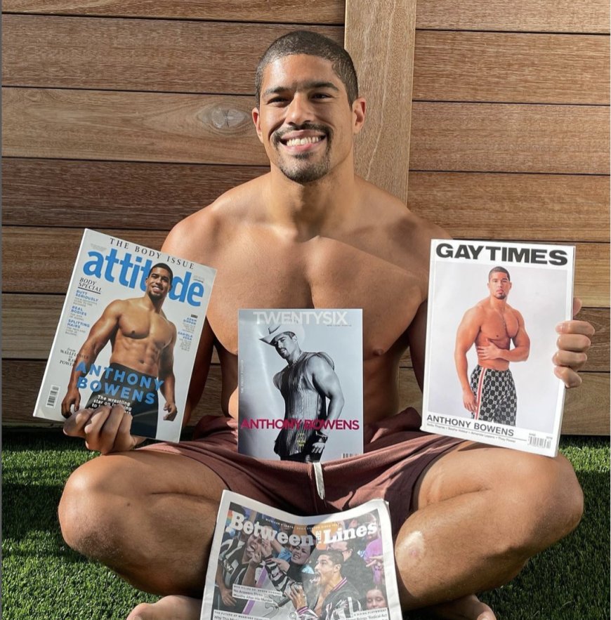 Strike a pose! Pro wrestler Anthony Bowens keeps landing on magazine covers