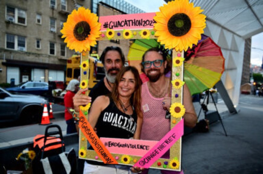 Gays Against Guns, parents of Parkland victim meet at NYC AIDS Memorial