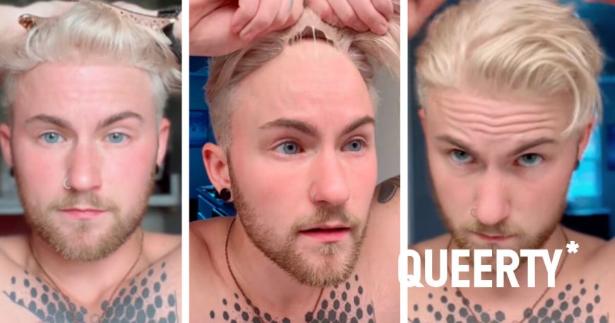 Man’s hairpiece routine wows the internet