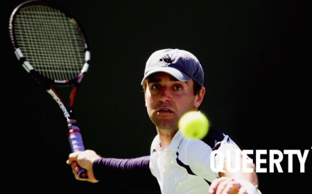 Gay tennis star Brian Vahaly was honored at the US Open with the best player in the world by his side