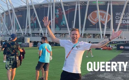 Gay Olympian Tom Bosworth just celebrated a big milestone in a very special way