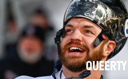 Out and proud Olympian Andrew Blaser is retiring with painted fingernails & a carefree attitude