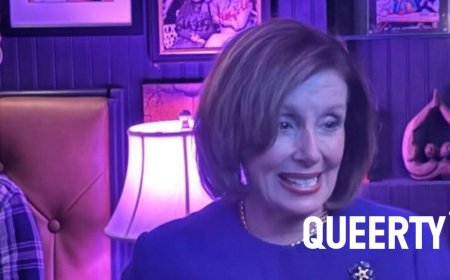 Nancy Pelosi enjoys a raucous night out with the gays while the Republican caucus burns