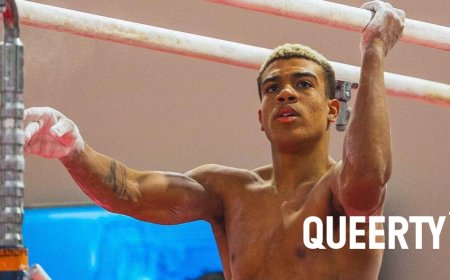 Star gymnast Sam Phillips is a team captain & attributes his success to coming out as bisexual