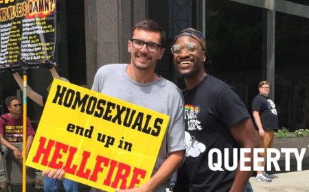 This guy’s “pleasant” conversation & photo opp with an anti-gay bigot has social media up in arms