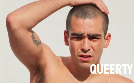 Omar Ayuso flashes his hairy pits & strips to his underwear in sizzling new photo shoot