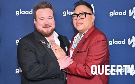 Nico Santos & Zeke Smith celebrate Palm Springs Pride with a “big, gay wedding”