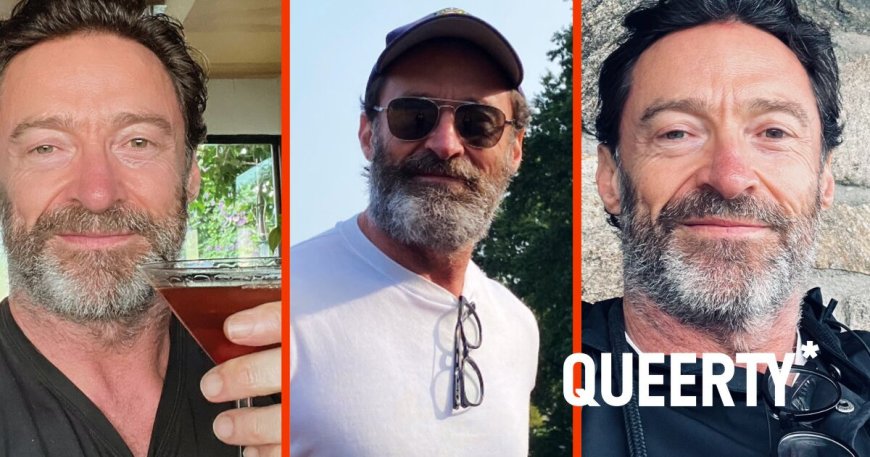 Woof! Newly single, still straight Hugh Jackman embraces his inner Scruff daddy on social media