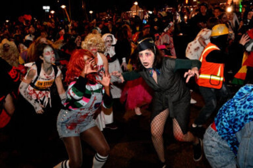 Spooky costumes take over Village Halloween Parade