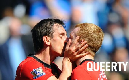 There’s a new super gay art display in a Premier League stadium with… a bath tub & a glory hole?!