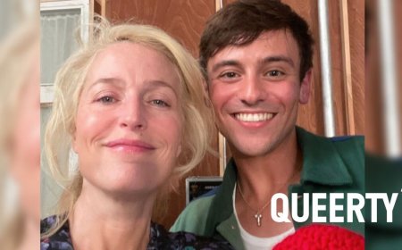 Tom Daley has something x-rated for ‘Sex Education’ star Gillian Anderson