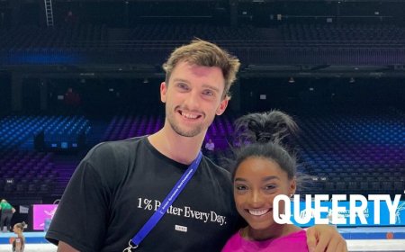 Heath Thorpe takes his friendship love affair with Simone Biles to new heights