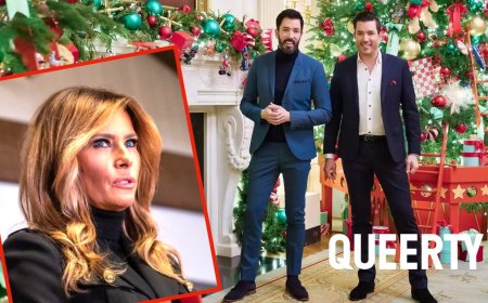 Melania’s never ending war on Christmas rages on & now the Property Brothers are involved