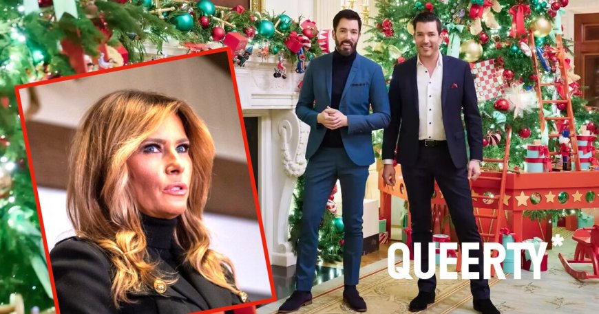 Melania’s never ending war on Christmas rages on & now the Property Brothers are involved