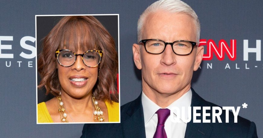 Anderson Cooper spits his drink out after Gayle King asked this question about his sex life