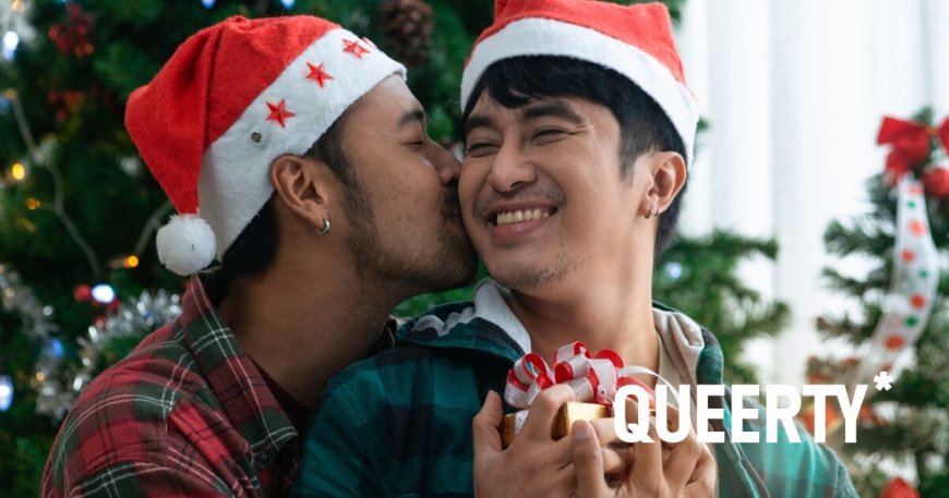 These couples’ Christmas portraits make the yuletide gloriously gay