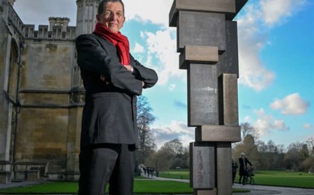 Turing sculpture strands tall at King’s College for Cambridge ‘homecoming’