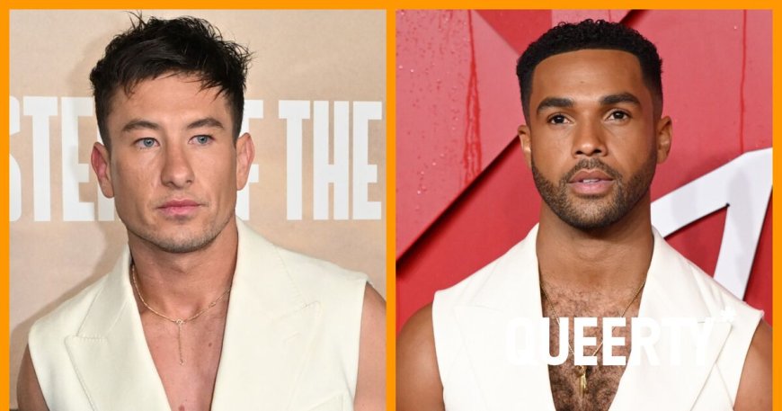 Barry Keoghan gets in a sleeveless crop top war with Lucien Laviscount… & it’s giving Madonna